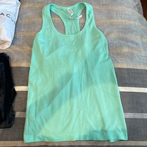 Lu Lu Lemon Teal Tank Top